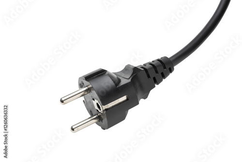 Power cable isolated on transparent background