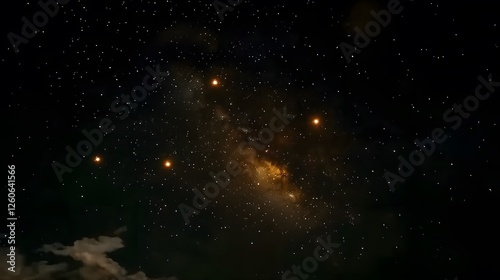 Stunning Night Sky Milky Way Galaxy Starscape
