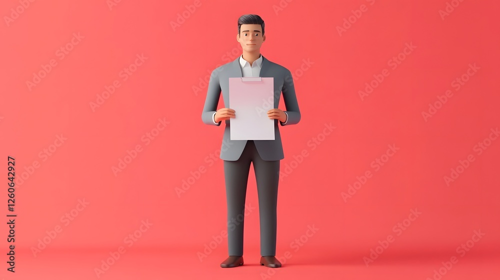 Formal-dressed Businessman Holding Damaged Product and Legal Papers for Compensation Claim Formal-dressed Businessman Holding Damaged Product and Legal Papers for Compensation Claim