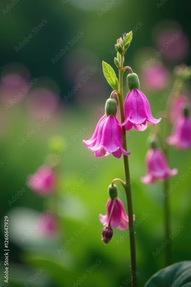Tiny, bell-shaped flowers sway gently in the breeze, blooms, garden, petals Tiny, bell-shaped flowers sway gently in the breeze, blooms, garden, petals