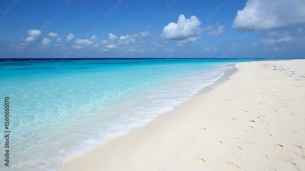 Stunning Turquoise Ocean Beach Scene Idyllic Tropical Summer Vacation Paradise Stunning Turquoise Ocean Beach Scene Idyllic Tropical Summer Vacation Paradise