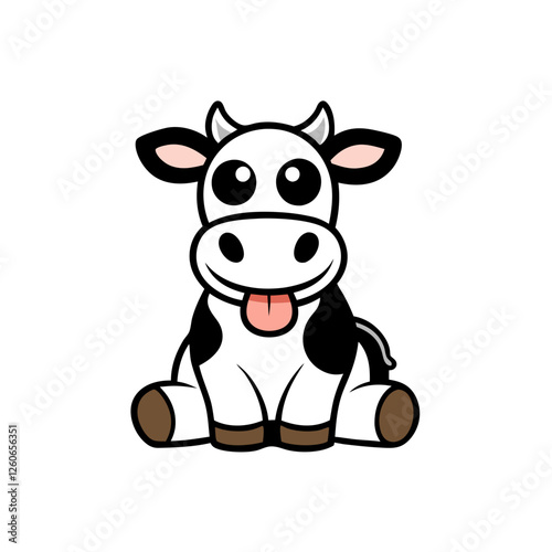 funny cow cartoon