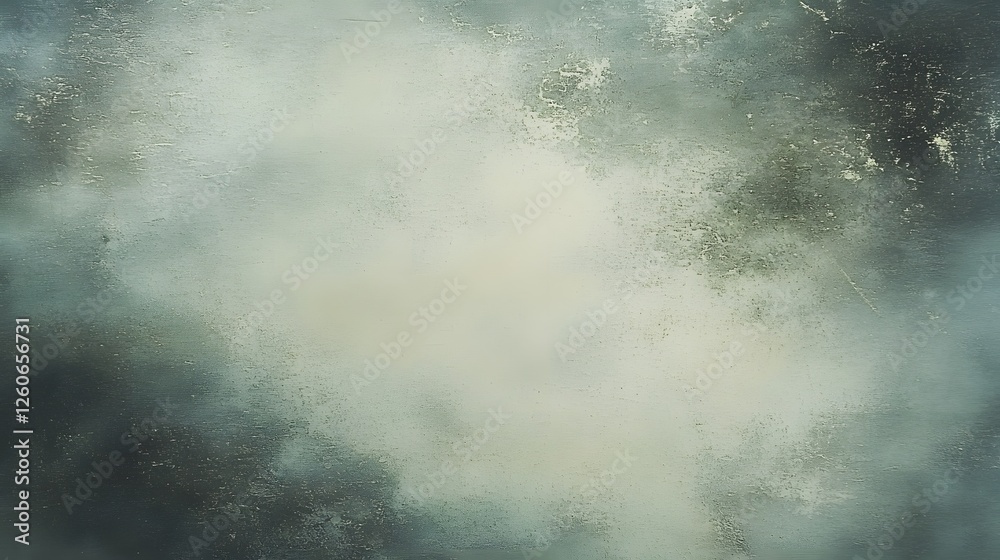 Obraz premium Abstract Green and Beige Textured Background, Grunge Wall, Vintage Style, Distressed Overlay, Digital Art, AI Generated