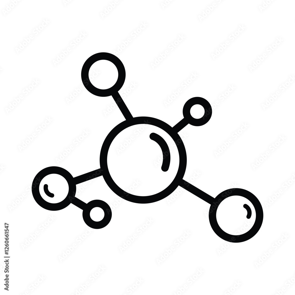 molecule icon, flat, design, vector, illustrations, education, style, trendy, collections molecule icon, flat, design, vector, illustrations, education, style, trendy, collections