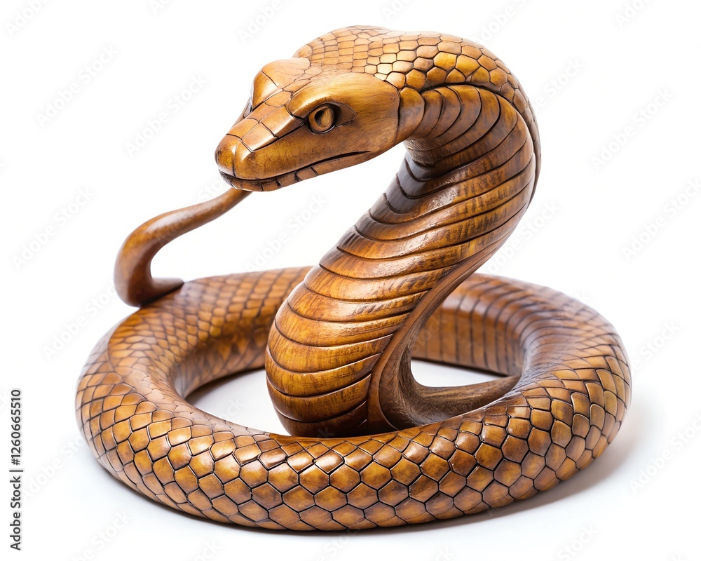 Fototapeta premium snake on white background