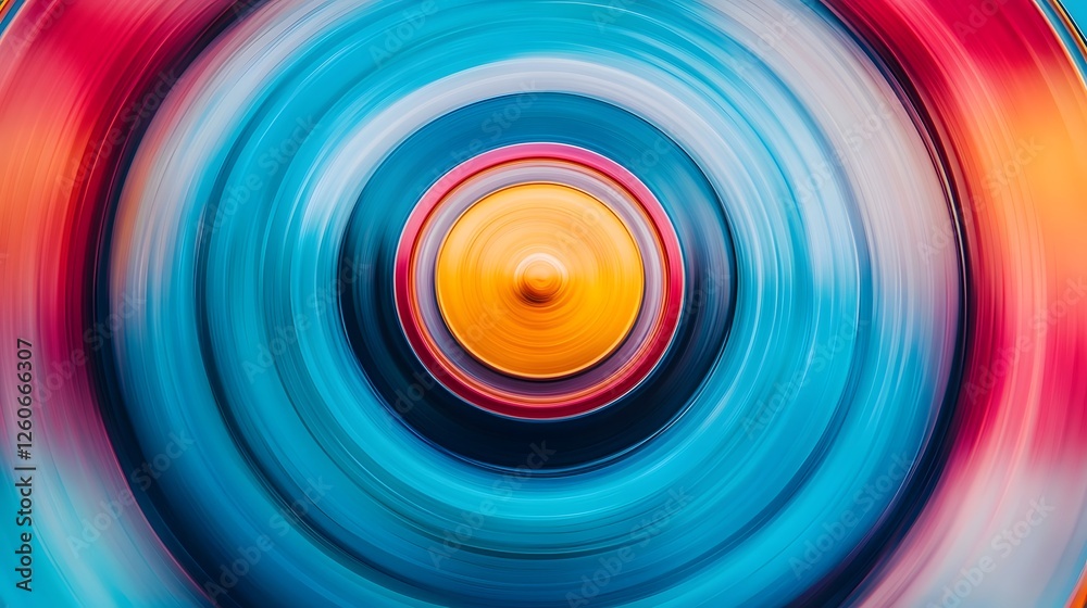 Spinning Wheel in Motion with Blurred Sections for Dynamic Abstract Design Spinning Wheel in Motion with Blurred Sections for Dynamic Abstract Design