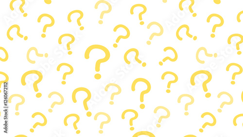Seamless background illustration with question marks.