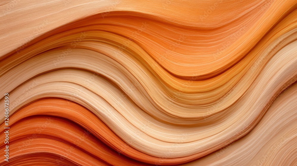 Abstract background featuring layered, wavy lines of warm earth tones, including beige, light orange, and rich orange, creating a textural, organic Abstract background featuring layered, wavy lines of warm earth tones, including beige, light orange, and rich orange, creating a textural, organic