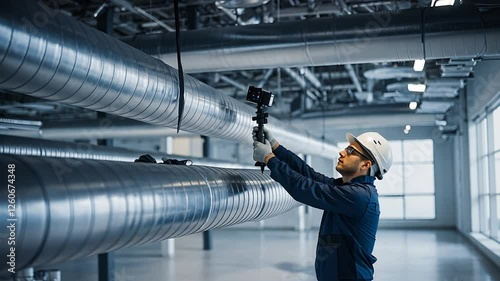 HVAC Installation Precision or Industrial Ductwork Inspection Excellence