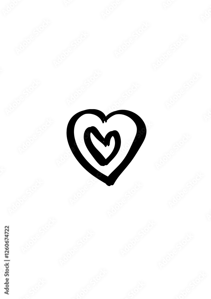Double Heart Doodle Double Heart Doodle