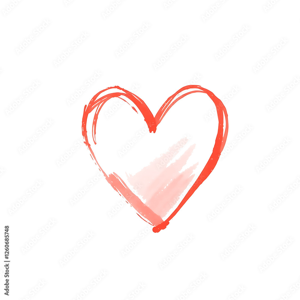Rustic and Whimsical Crimson Heart. Perfect Hand Drawn Design for Valentine’s and Weddings Rustic and Whimsical Crimson Heart. Perfect Hand Drawn Design for Valentine’s and Weddings