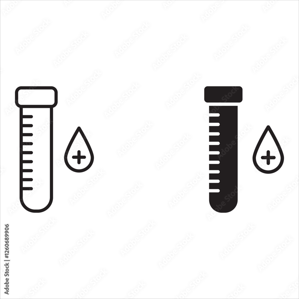 Blood test - Complete blood count CBC icon - information about white and red cells and concentration of hemoglobin and hematocrit. Isolated vector illustration
Blood test - Complete blood count CBC icon - information about white and red cells and concentration of hemoglobin and hematocrit. Isolated vector illustration