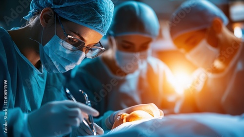 A team of dedicated surgeons works with precision and collaboration during a critical operation, showcasing the importance of teamwork in saving lives and ensuring successful outcomes.