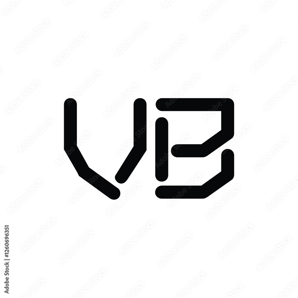 VB monogram logo design letter text name symbol monochrome logotype alphabet character simple logo VB monogram logo design letter text name symbol monochrome logotype alphabet character simple logo