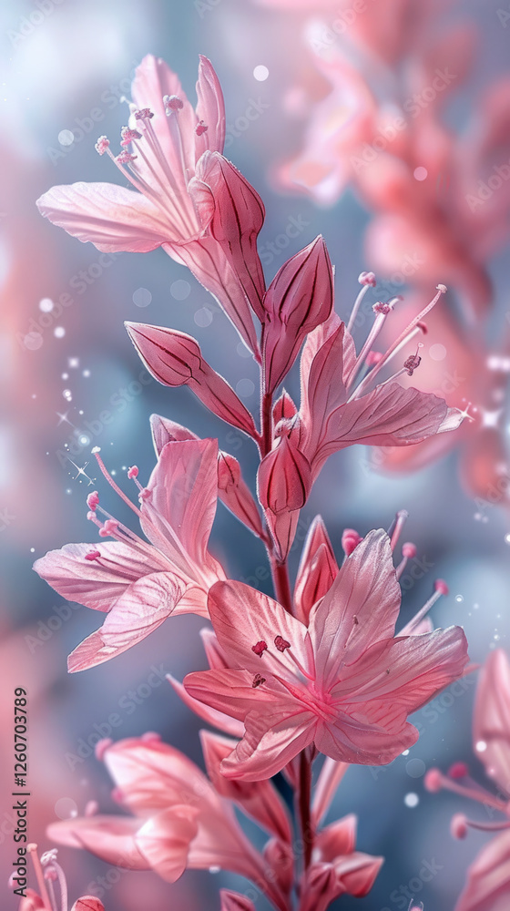 Fototapeta premium Delicate pink blossoms showcase beauty in nature during springtime