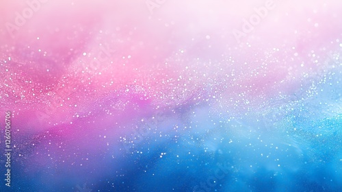 Abstract pastel pink and blue background with white glitter. Abstract, wallpaper, background, trendy, aesthetic concept.