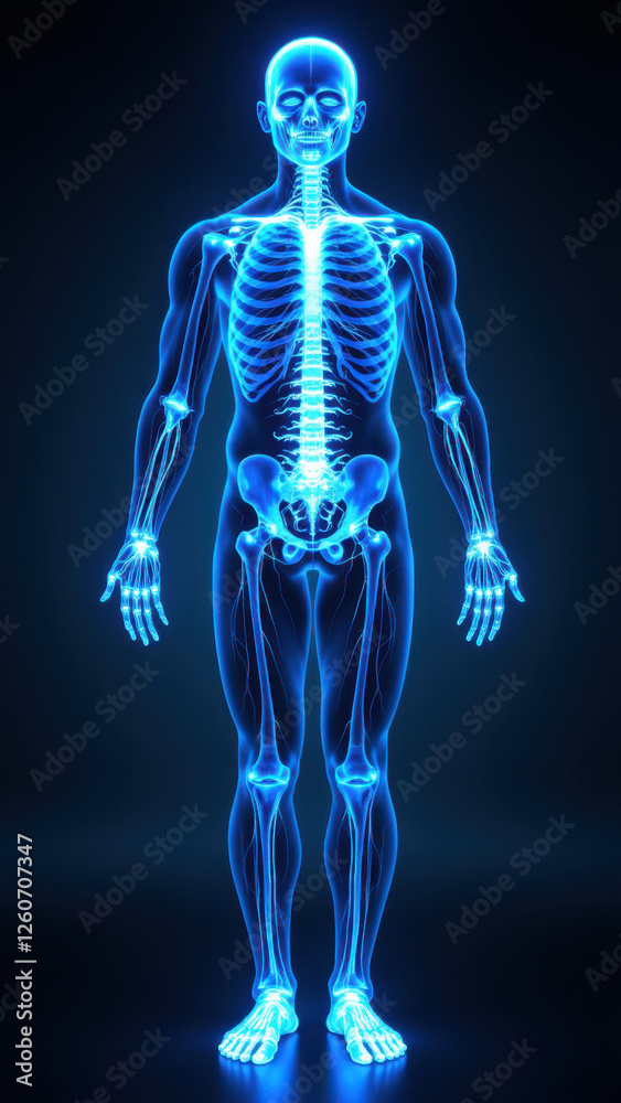 Computer-generated image of a human body with highlighted nervous system structure, particularly focusing on the VNS (vagus nerve stimulation) area. Computer-generated image of a human body with highlighted nervous system structure, particularly focusing on the VNS (vagus nerve stimulation) area.