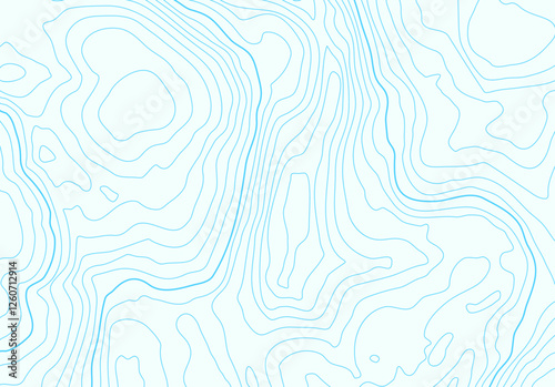 Topographic map background with altitude lines. Abstract terrain topography with elevation levels of the relief