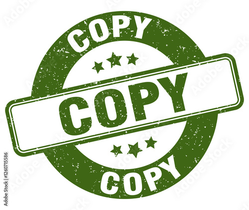 copy stamp. copy label. round grunge sign