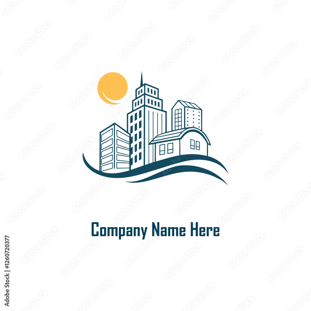 Naklejka premium Real Estate logo