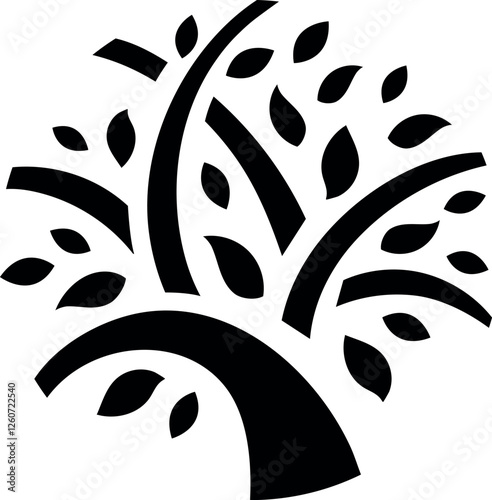 Tree of life isolated on transparent background. Vector illustration
