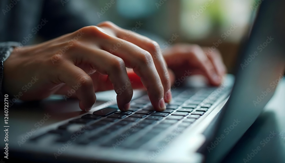a person typing on a keyboard a person typing on a keyboard