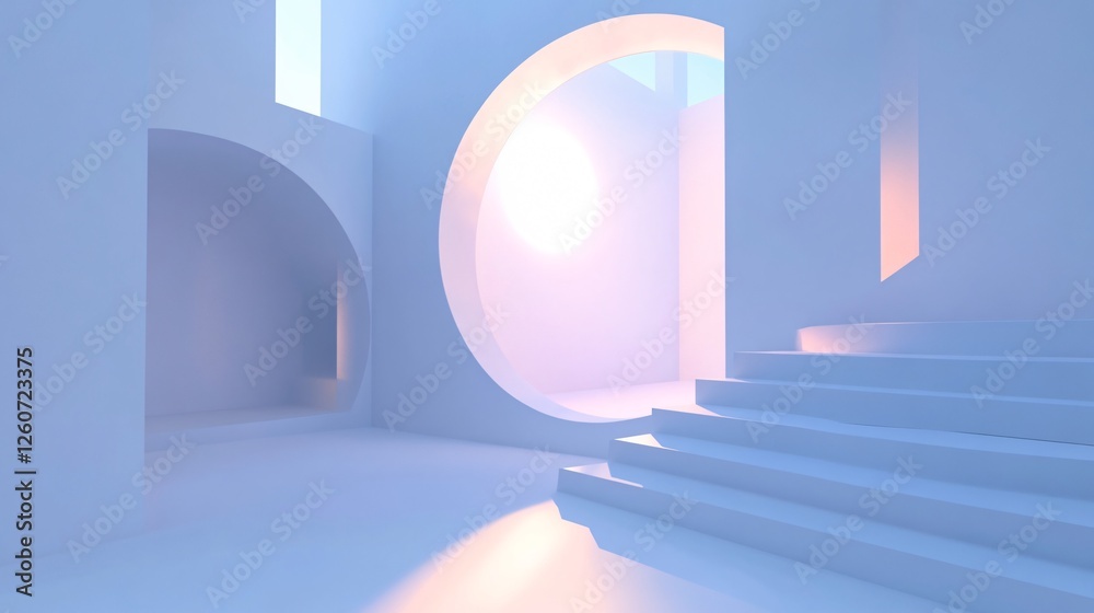 Fototapeta premium Abstract White Modern Geometric Background
