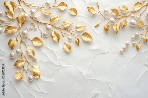 3d illustration Luxury 3d jewelry diamond flower swan white silk background wall Decors.a beautiful 3d wallpaper can be use in home wall decoration Gold Flowers Crystal with butterfly Wallpaper.