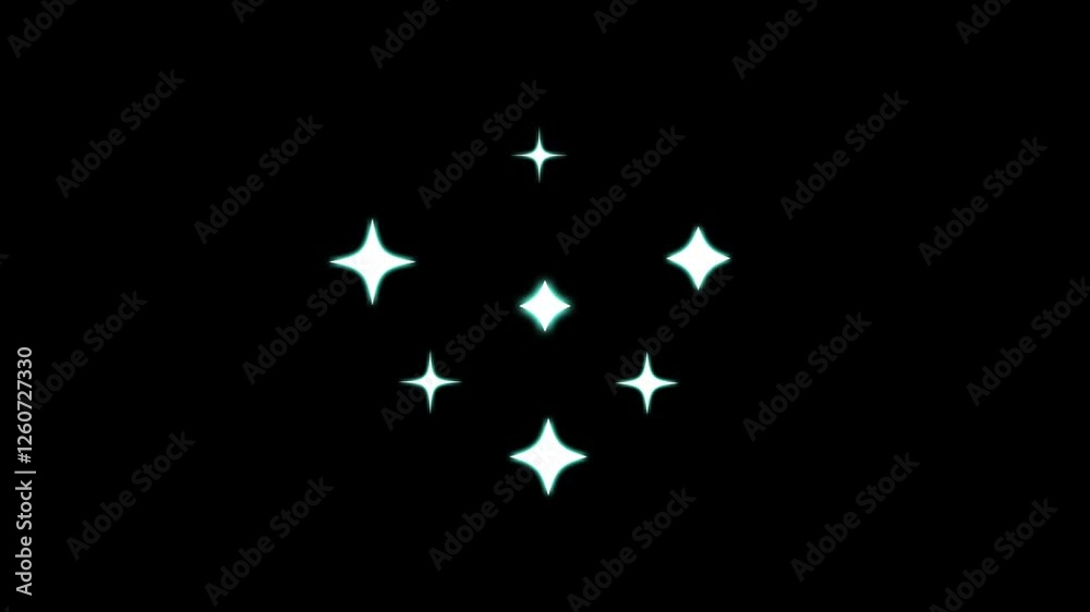 Glittering Twinkle Star Animation for Holiday Events, Transparent Background, 4K .blinking light effect on transparent green background Glittering Twinkle Star Animation for Holiday Events, Transparent Background, 4K .blinking light effect on transparent green background