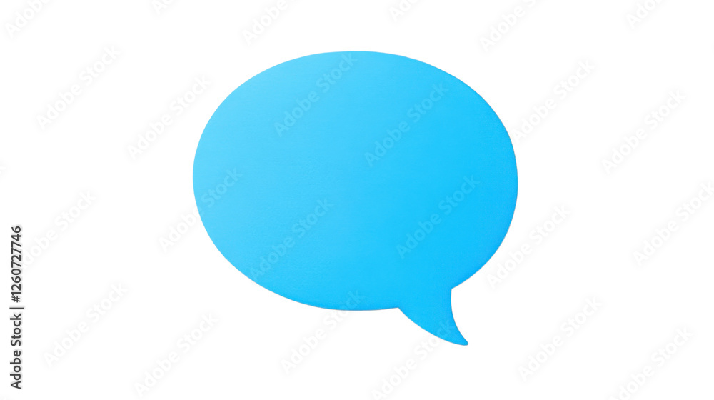 Light blue speech bubble communicating on transparent background Light blue speech bubble communicating on transparent background
