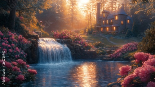 plants natural landscape stream garden forest river fluvial landforms of streams mountain river spring sunrise