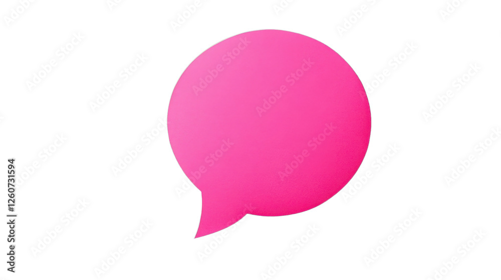 Pink speech bubble communicating on transparent background Pink speech bubble communicating on transparent background