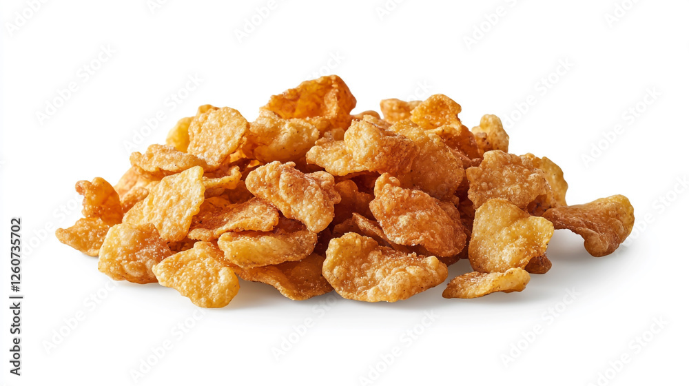 A bag of crispy potato chips on a clean white background, showcasing a variety of flavorful options with a crunchy texture A bag of crispy potato chips on a clean white background, showcasing a variety of flavorful options with a crunchy texture