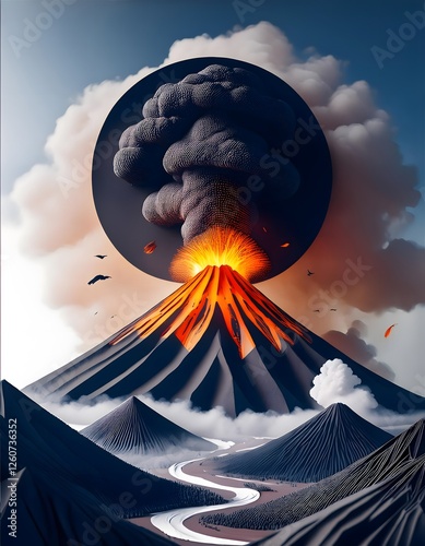 Volcanic Eruption Animation