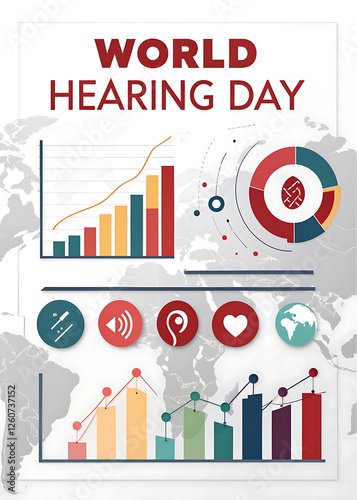World Hearing Day: Poster, World Hearing Day Banner, Ear Anatomy & Hearing Health  Illustration Art. Hearing Day,
