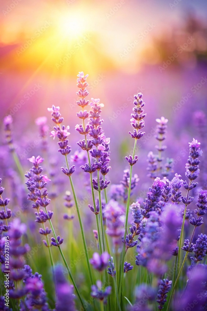 Purple lavender flowers on sunny beautiful nature summer background. Purple lavender flowers on sunny beautiful nature summer background.