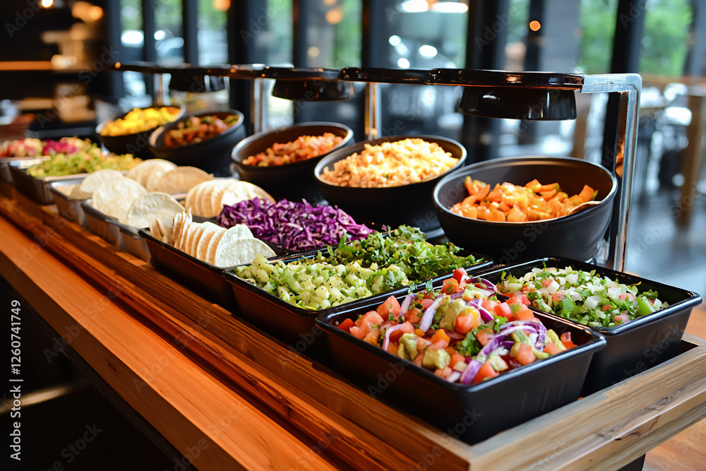 Fototapeta premium taco bar setup