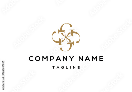 Elegant Floral Logo Design for Brand Identity and Company Name