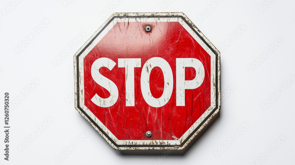 stop sign isolated on white background stop sign isolated on white background