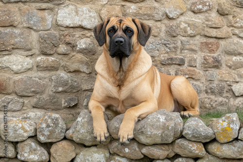 A Bulmastif Sitting Majesti...