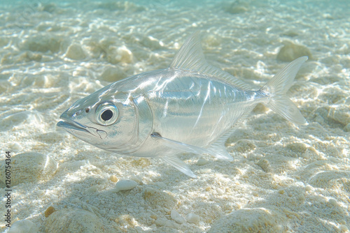 A Belted Bonito Fish Swimmi...
