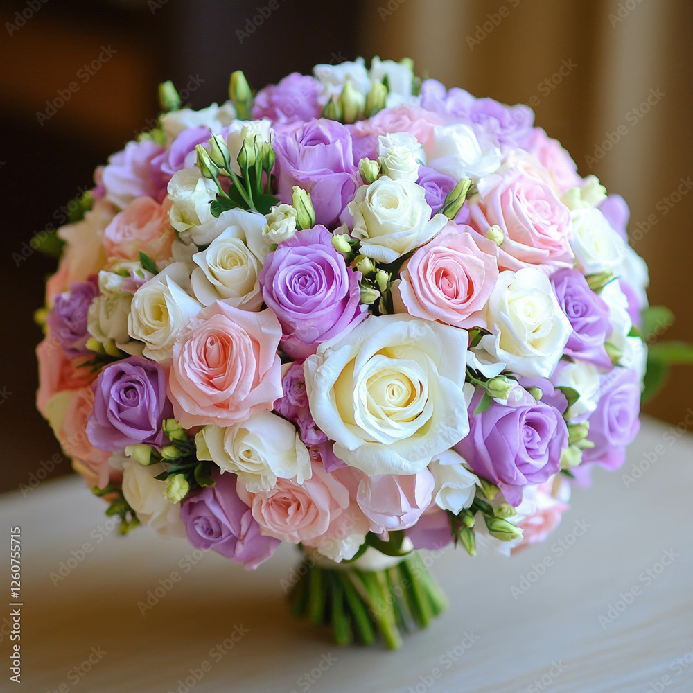 Obraz premium Bridal Bouquet Isolated