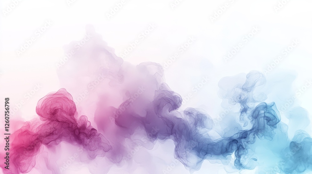Fototapeta premium Mesmerizing abstract smoke background in pink and blue hues for creative projects