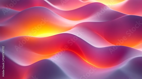 Abstract Colorful Waves Flowing Pattern Design
