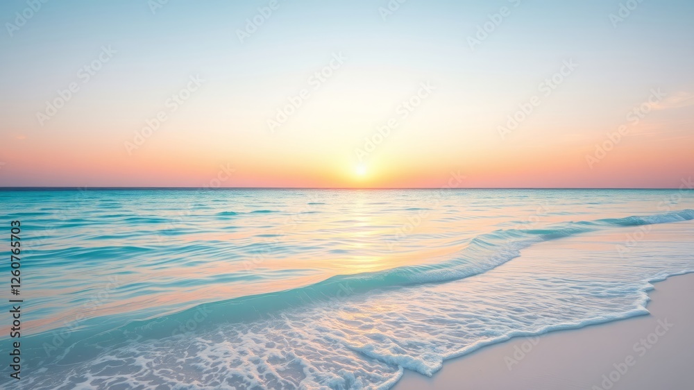 Fototapeta premium Romantic Pastel Sky at Twilight with Delicate Wisps of Clouds