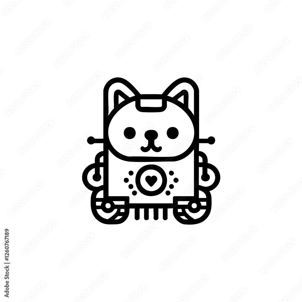 Futuristic animal robot vector illustration with a sleek and modern design. Perfect for sci-fi projects, branding, merchandise, and digital art. Futuristic animal robot vector illustration with a sleek and modern design. Perfect for sci-fi projects, branding, merchandise, and digital art.