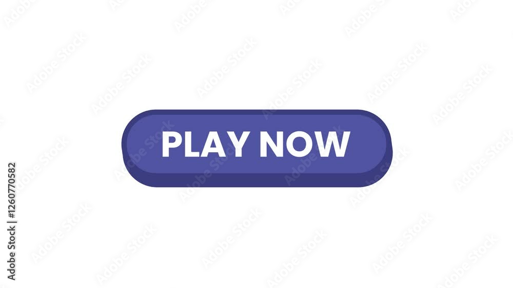 Play Now button animation, Transparent background. Play Now button animation, Transparent background.