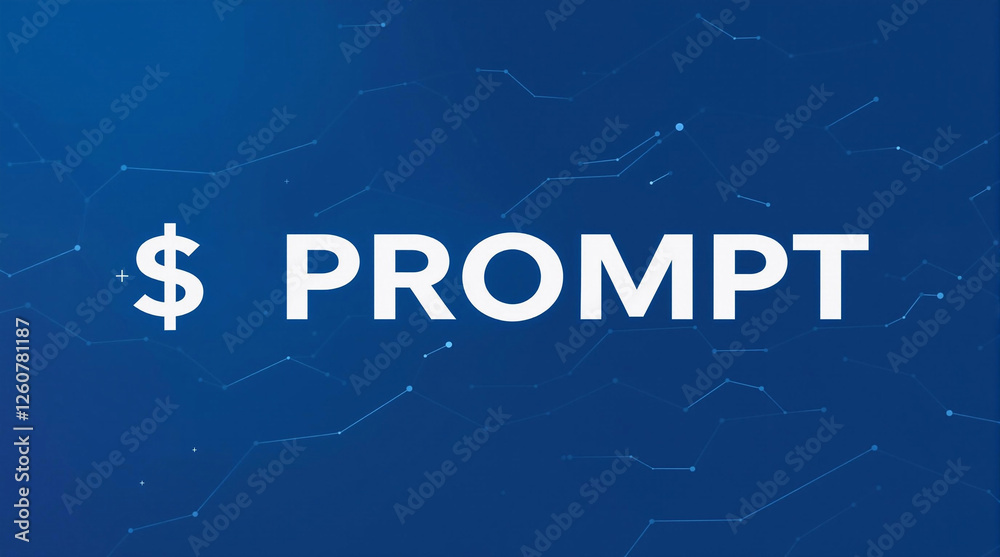 A white text on a blue background with a white dollar symbol, suggesting a promotional or business context. The text is bold and clear, with the word 'PROMPT' prominently displayed against the blue ba A white text on a blue background with a white dollar symbol, suggesting a promotional or business context. The text is bold and clear, with the word 'PROMPT' prominently displayed against the blue ba