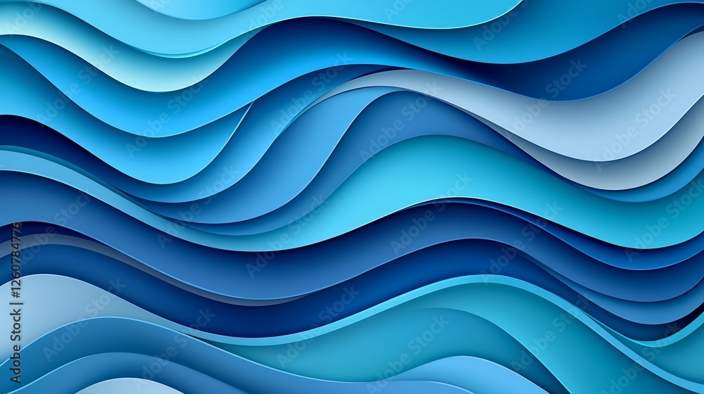 Abstract Blue Wave Background Design Abstract Blue Wave Background Design