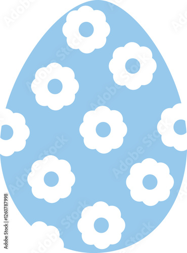 Colorful Easter egg on transparent background. Easater egg vector illustration